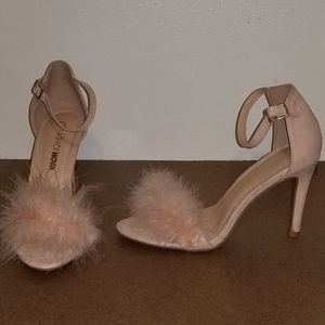 Fashion Nova Pink Fur Heels